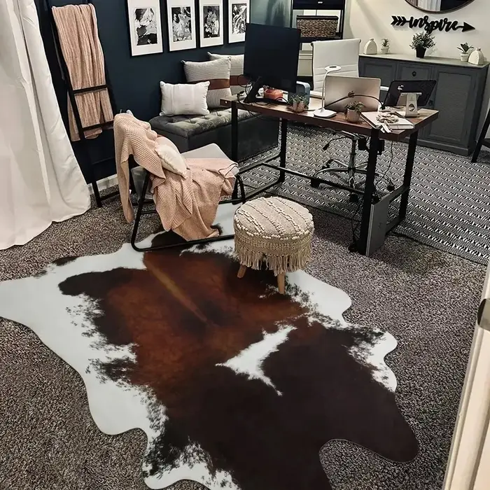 Tapis épais en fausse fourrure pour décoration de noël d'hiver