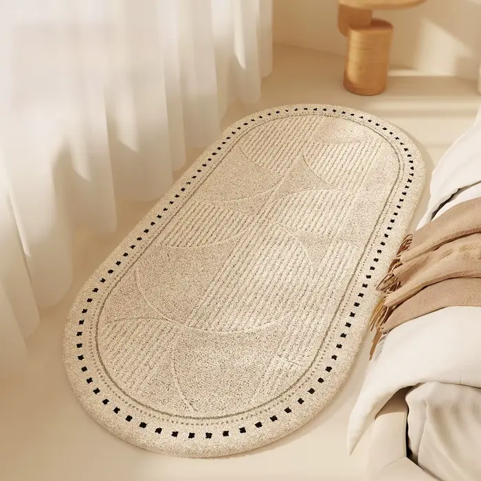 Tapis de Style moderne pour chambre à coucher, moelleux et doux, décoration de salon, Simple, en pel
