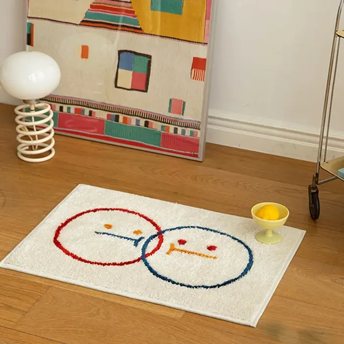 Tapis japonais souriant mignon