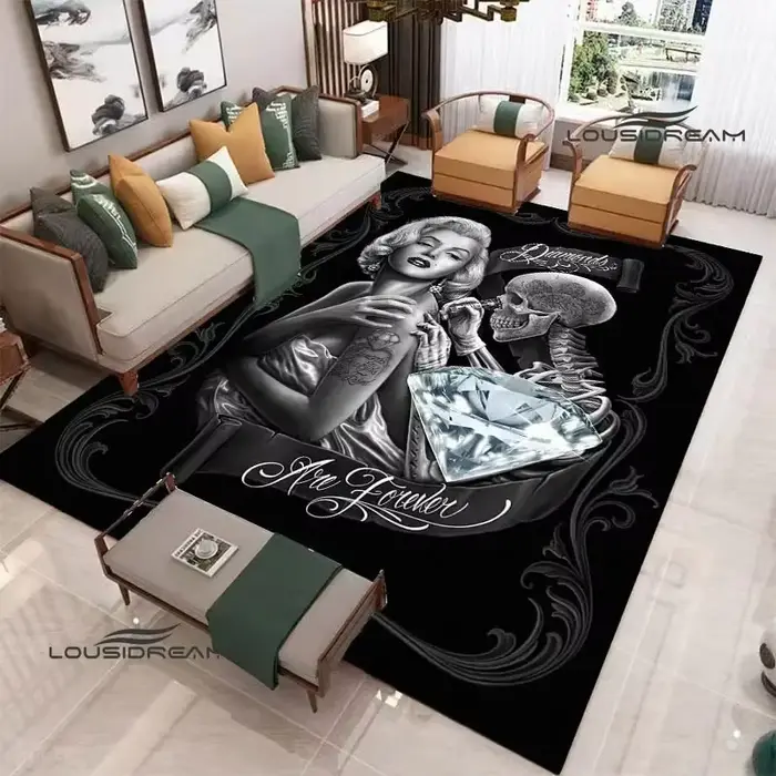 Marilyn Monroe tapis imprimé décoration de chambre tapis de Yoga tapis extérieur tapis de zone tapis antidérapant décor de chambre cadeau d'anniversaire