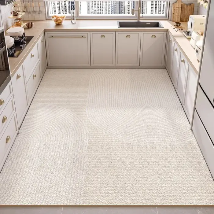 Tapis de cuisine imperméable, tapis de sol en PVC, grand format, antidérapant, anti-huile, tapis de
