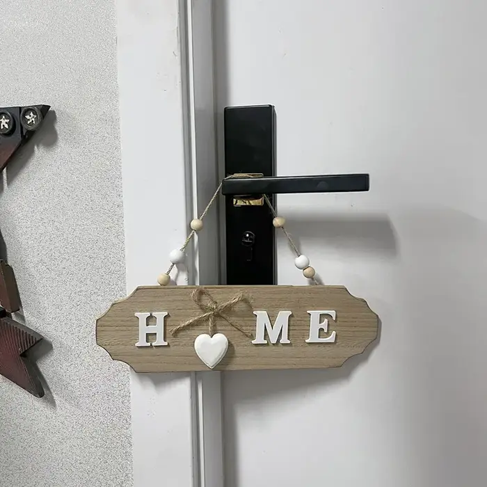 Bienvenue à la maison – Décoration murale en bois – Marque Bow Listing