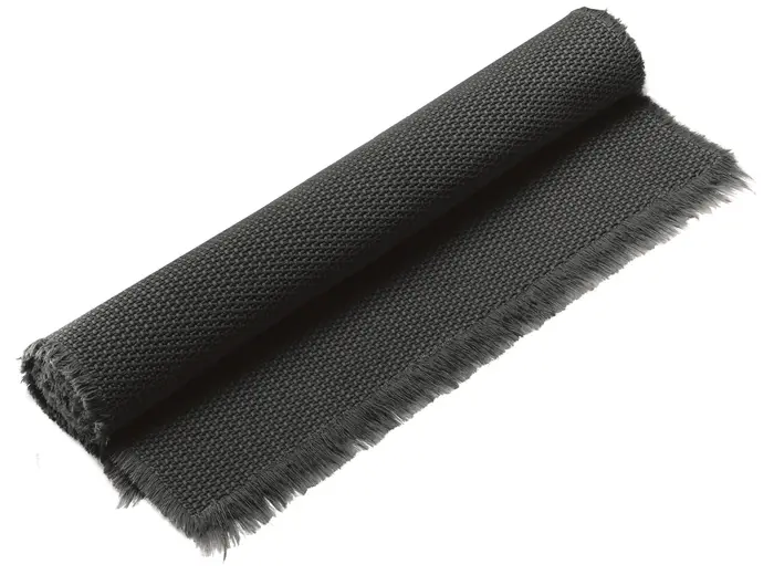 Tapis de bain uni Elly Noir 70 x 140