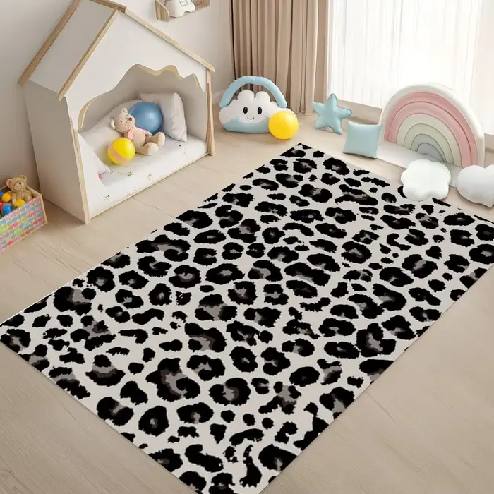 Tapis classique imprimé léopard