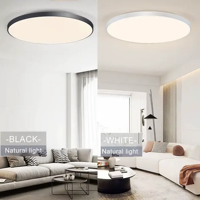 Plafonniers LED intelligents 50W 80W télécommande App Dimmable résistant à la poussière et à l'humid