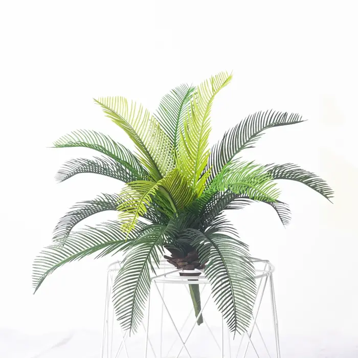 Plantes artificielles Cycas palmier 40cm, plante tropicale en plastique, fausse feuille d'arbre, fau