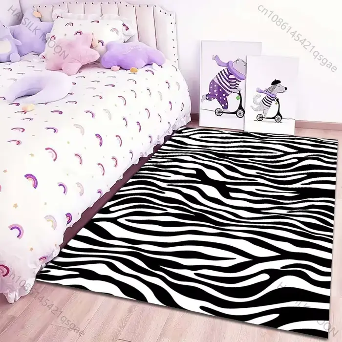 Tapis classique imprimé zèbre