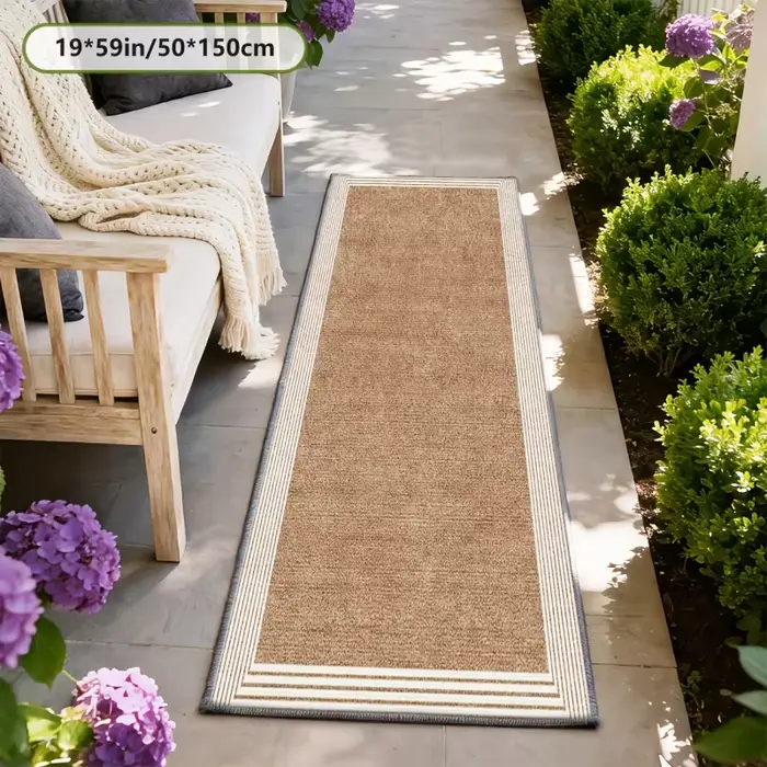 VIKAMA Tapis d'extérieur minimaliste antidérapant facile à nettoyer