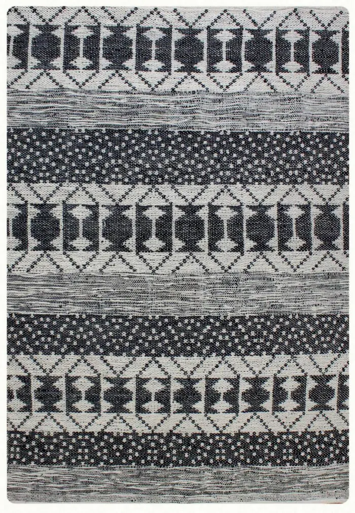 Tapis Zambezi Ivoire/charbon 160 x 230