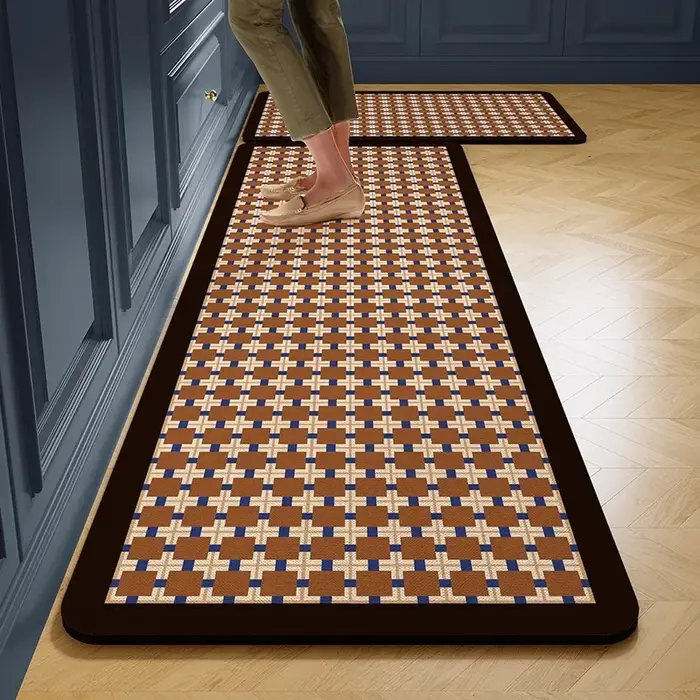 Tapis de sol de cuisine imperméable en PVC