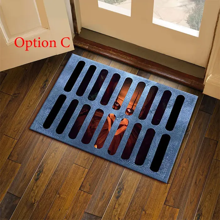 Tapis d'intérieur antidérapant, Illusion de Clown 3D, pour cuisine, salle de bains, chambre à coucher, salon, entrée, lavable, intérieur