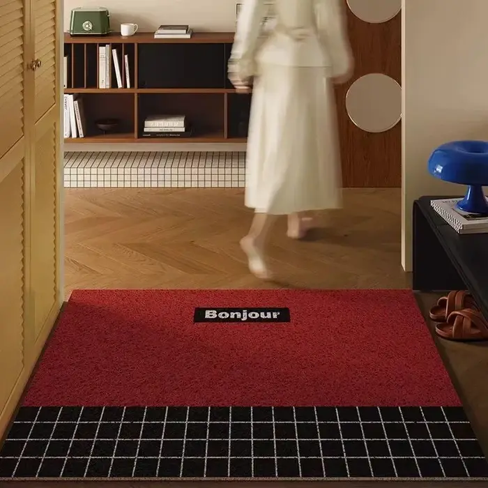Tapis de porte d'entrée rétro