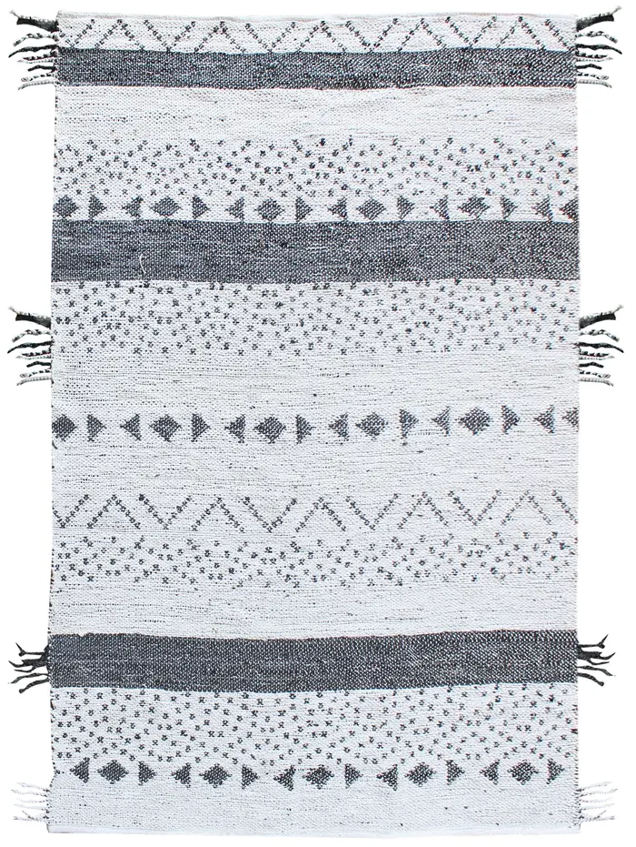 Tapis Callista Blanc/noir 120 x 180