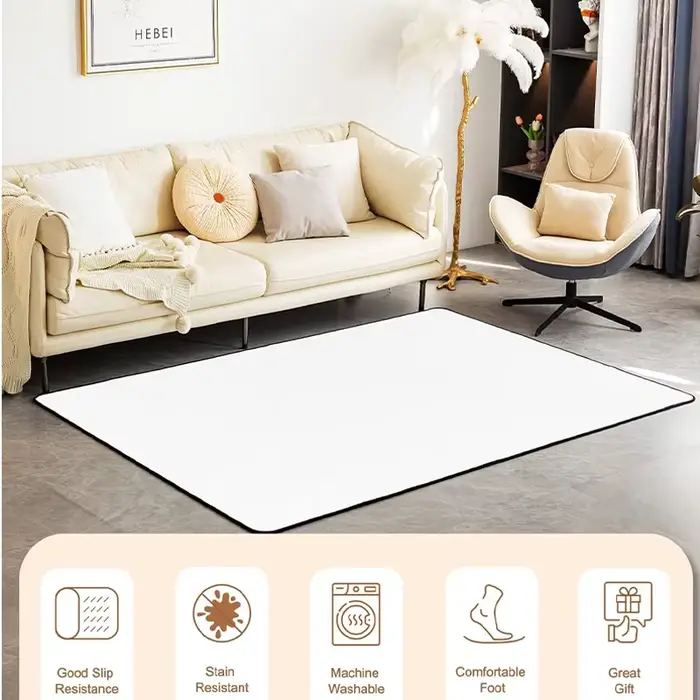 Tapis rose doux à motifs de nœuds