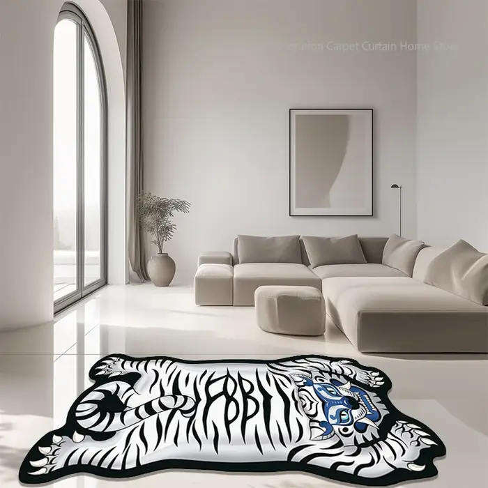 Tapis de tigre créatif de dessin animé