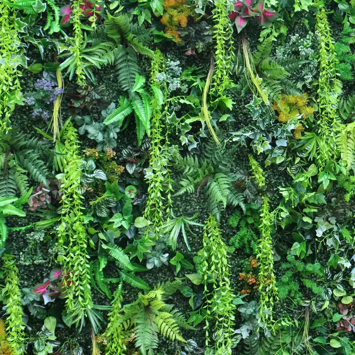 5D plantes vertes gazon mur enroulable tissu