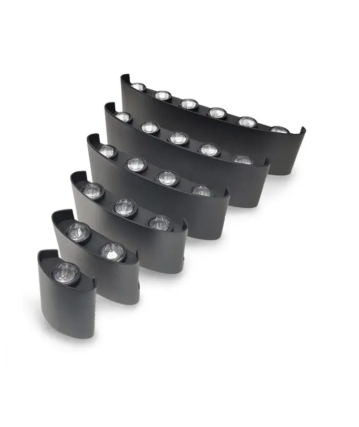 Mur LED lumière IP65 extérieur étanche jardin clôture en aluminium intérieur mode applique pour cham