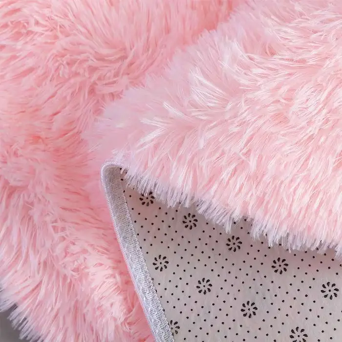 Tapis de chambre à coucher rose pour chambre d'enfant