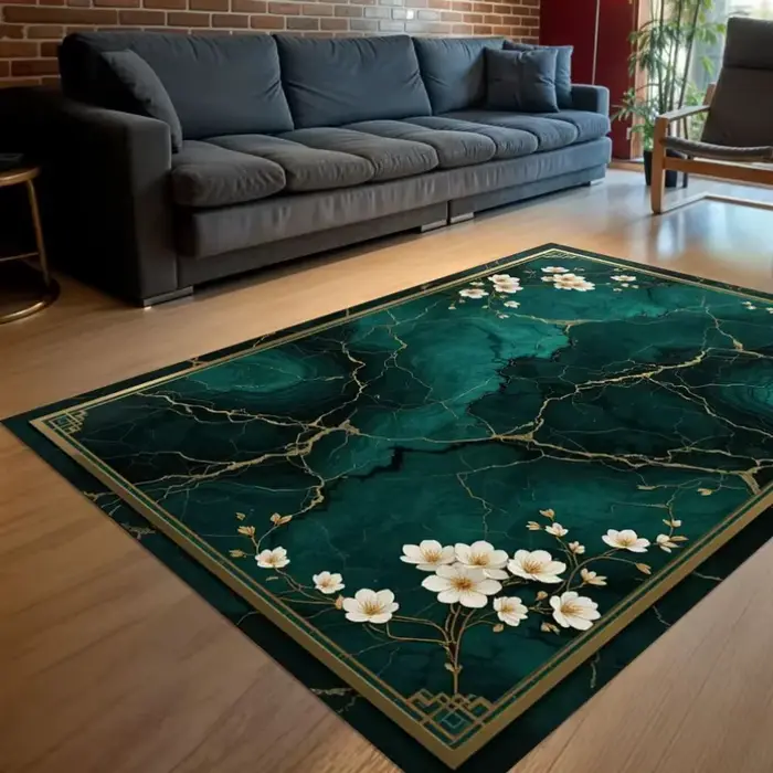 Tapis à motif de marbre