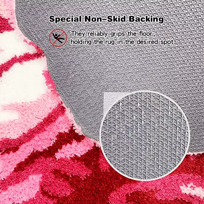 Tapis de sol capitonné en forme de Rose, forte Absorption d'eau, antidérapant, pour salon, chambre à coucher, produits ménagers