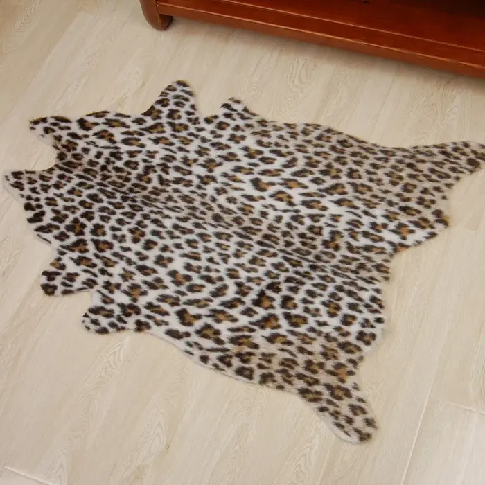 Tapis en simili cuir de style vache