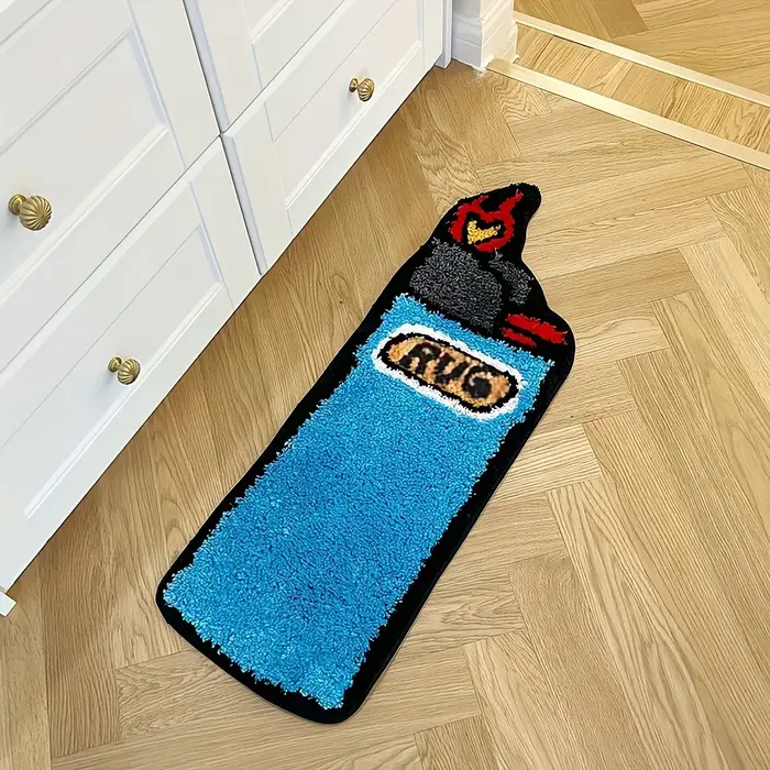 VIKAMA Tapis personnalisé créatif bleu clair