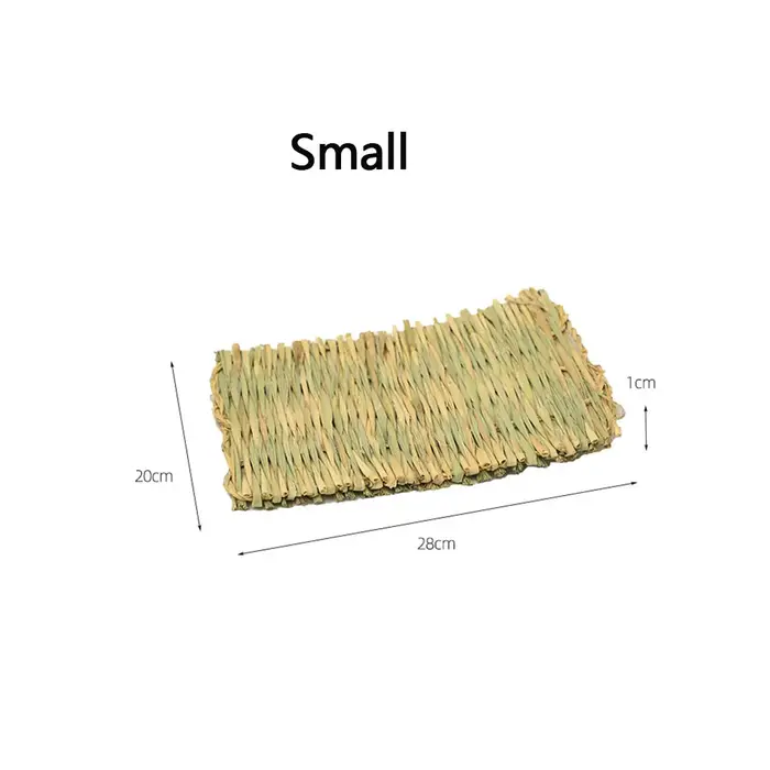 Polymère à Mâcher Tissé en Paille Naturelle pour Petit Animal, Accessoire pour Maison, Lapins, Lapin