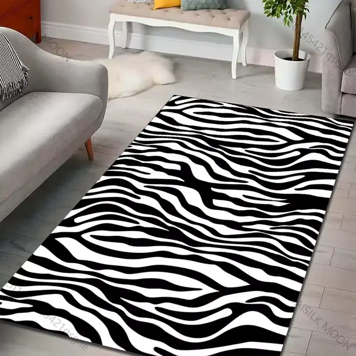 Tapis classique imprimé zèbre