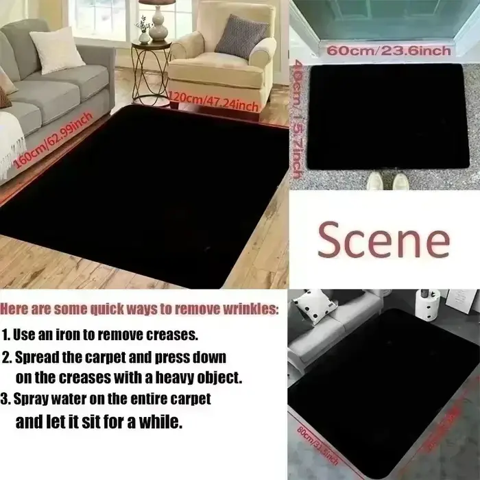 Grand tapis géométrique léger de luxe