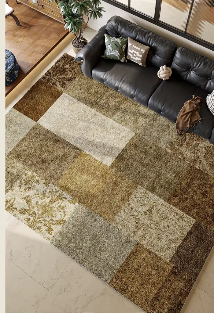 Tapis vintage à motif persan, mélange de laine de haute qualité, antidérapant, grande surface, pour 
