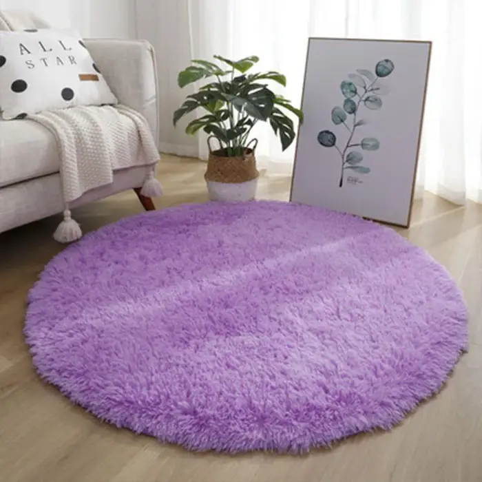 VIKAMA tapis ronds moelleux pour chambre de filles