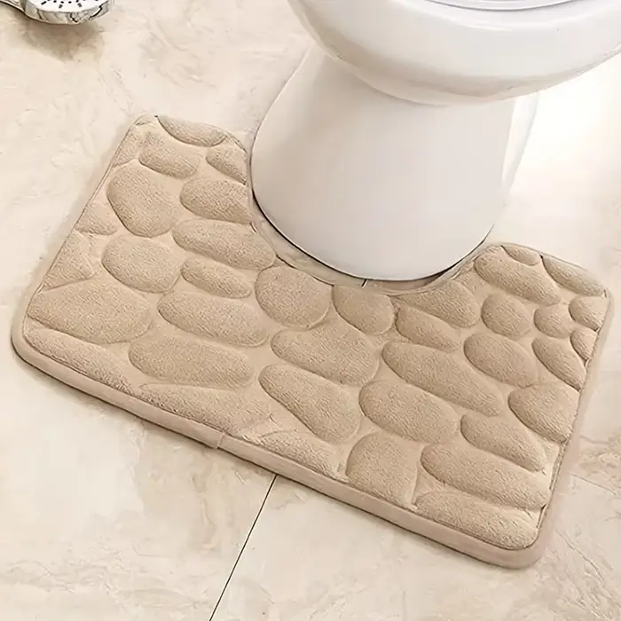 Tapis de sol en forme de U pour toilettes