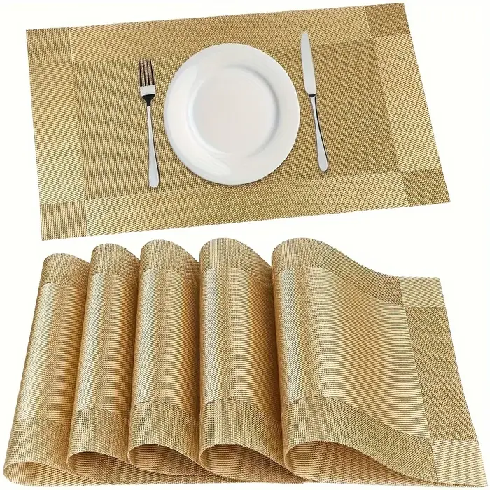 Tapis de table pour table à manger de cuisine, tapis de table en PVC lavable et antidérapant résista
