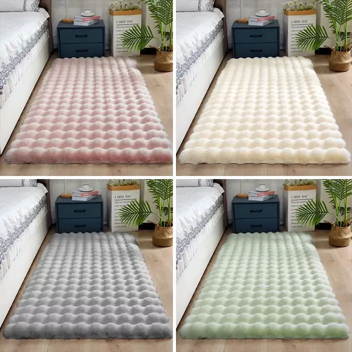 Tapis en peluche lapin