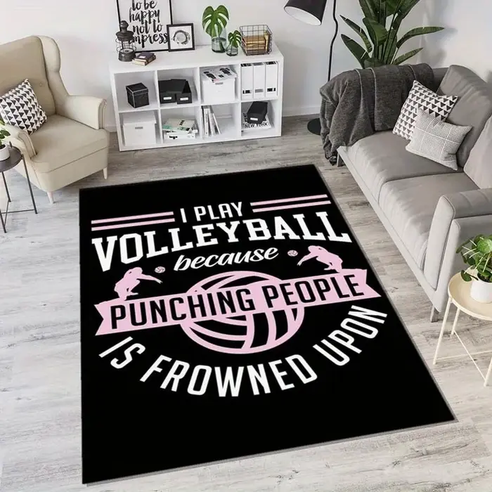 Tapis de volley-ball adapté à la chambre à coucher