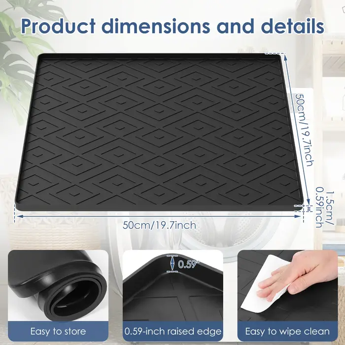 Tapis en silicone pour réfrigérateur 50x50CM