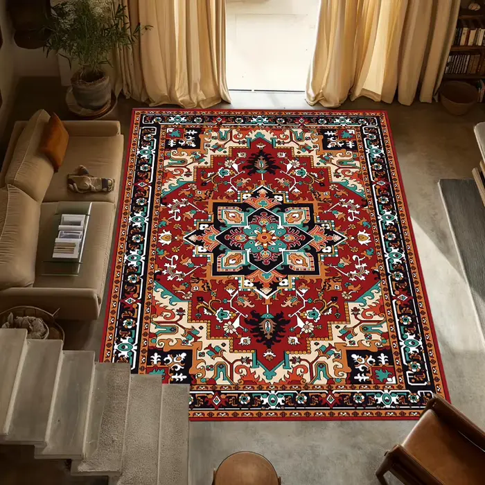 Tapis de salon de style persan traditionnel