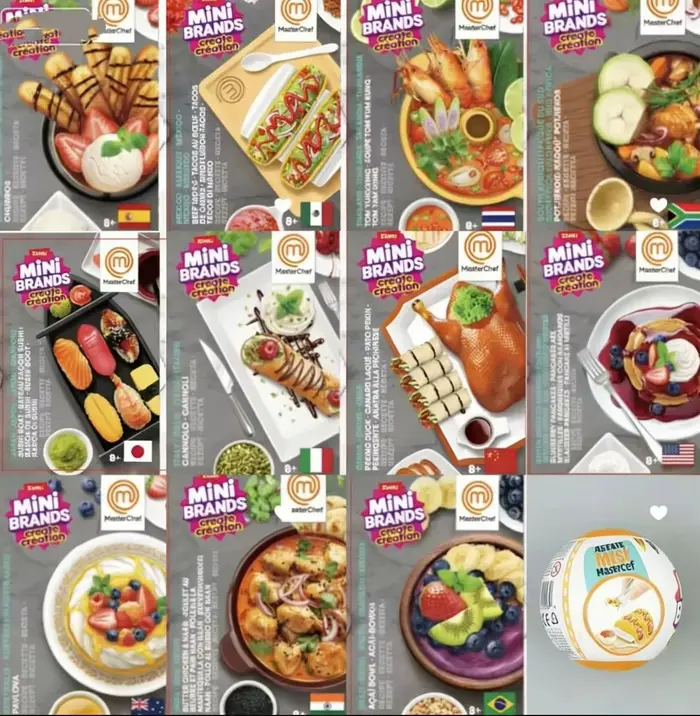 Nouveau Zuru Master Chef 2 créez votre propre balle véritable Miniature nourriture jouer boîte mystère Dessert cadeau