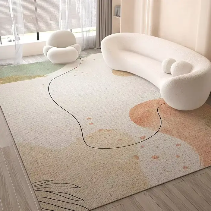 Tapis de Style nordique VIKAMA: tapis de canapé de salon résistant aux taches et antidérapant, tapis