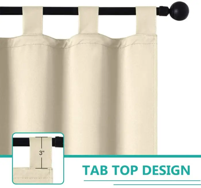 Rideau occultant thermique extérieur Beige Toys, 50 po W x 120 po. L
