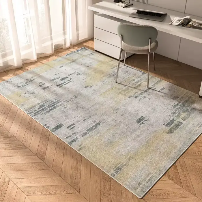 VIKAMA Tapis persan vintage antidérapant et résistant aux taches pour salon