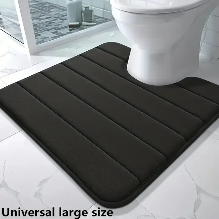 Tapis de toilette en forme de U