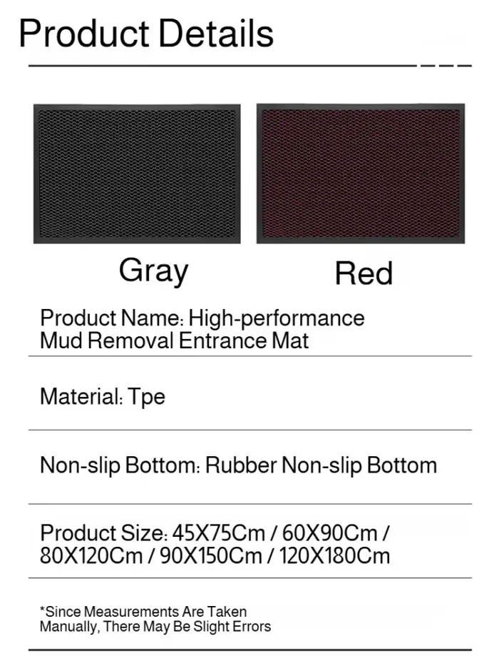 Tapis de porte super doux antidérapant, tapis extérieur imperméable robuste pour entrée, intérieur, extérieur, hôtel, villa, maison