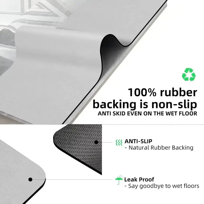 Tapis de bain personnalisé terre diatomée